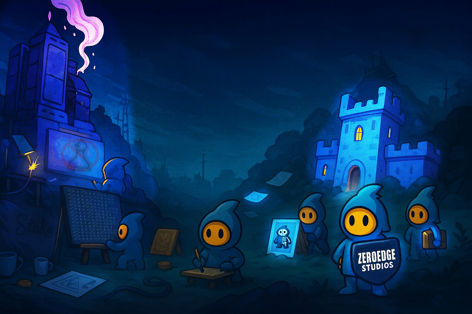 ZeroEdge Studios background illustration